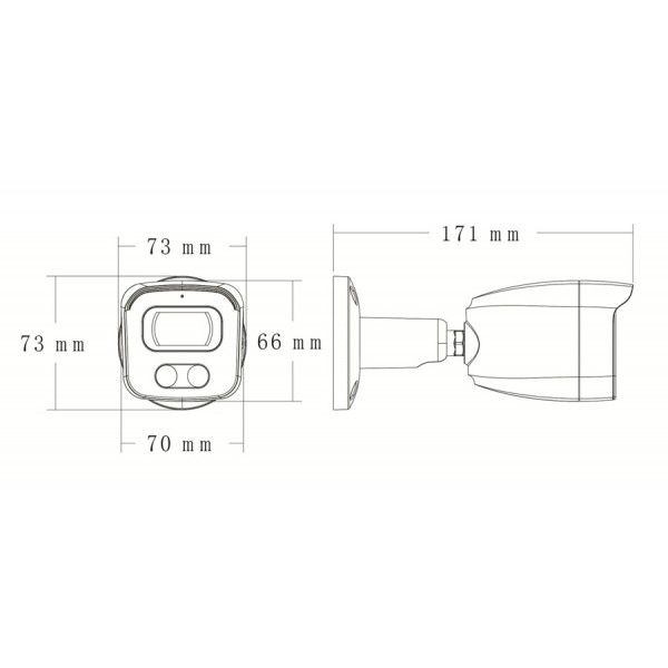 LONGSE IP κάμερα BMSAFG200WH, 2.8mm, 2MP, αδιάβροχη IP67, PoE LONGSE IP κάμερα BMSAFG200WH, 2.8mm, 2MP, αδιάβροχη IP67, PoE
