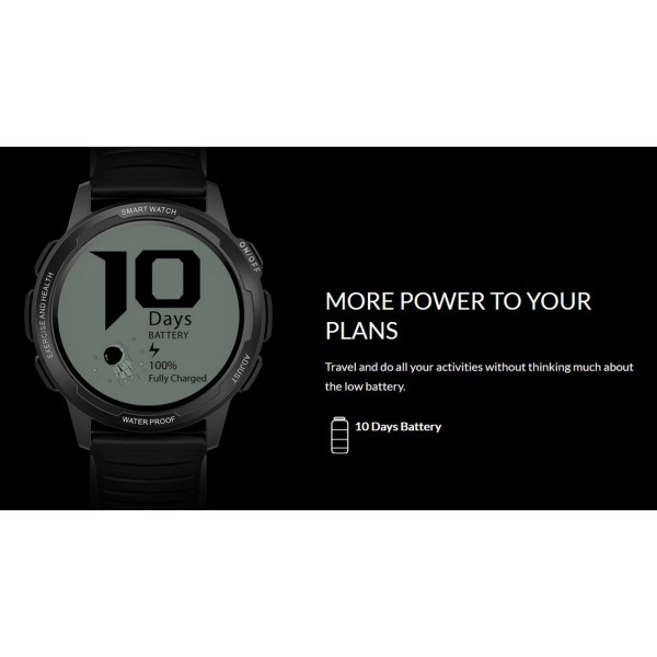HIFUTURE smartwatch FutureGo Mix, 1.32", IP68, heart rate, μαύρο