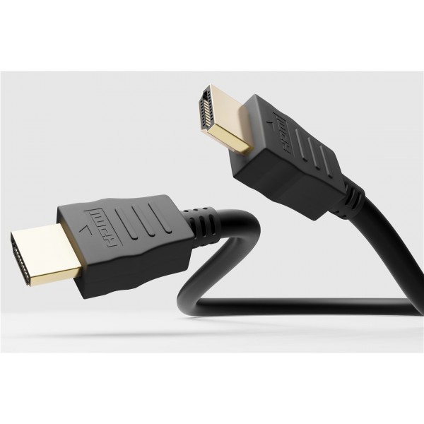 GOOBAY καλώδιο HDMI 2.0 58574 με Ethernet, 4K/60Hz 8.16Gbit/s, 2m, μαύρο