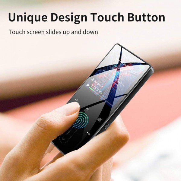 RUIZU MP3 player D22 με ηχείο, 1.8", 8GB, BT, ελληνικό μενού, μαύρο