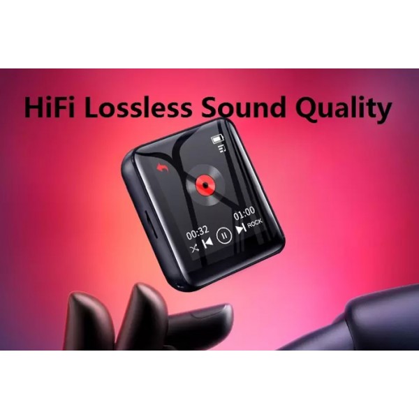 RUIZU MP3 player M4 με ηχείο, 1.8", 16GB, BT, ελληνικό μενού, μαύρο