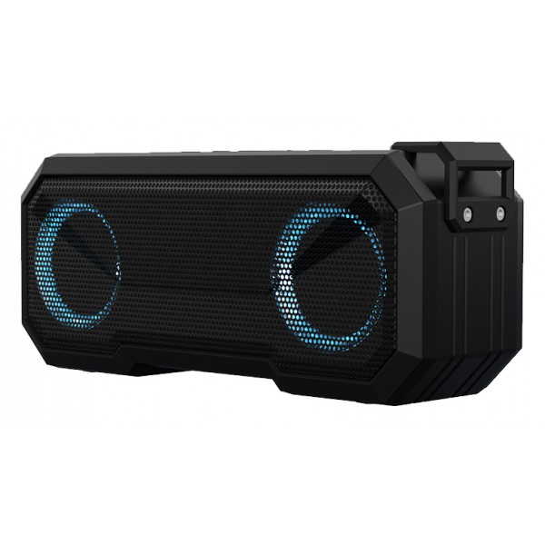 POWERTECH φορητό ηχείο & power bank PT-988 16W RMS, FM, RGB, IPX7, μαύρο POWERTECH φορητό ηχείο & power bank PT-988 16W RMS, FM, RGB, IPX7, μαύρο