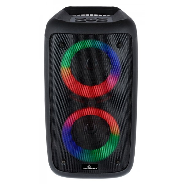 POWERTECH φορητό ηχείο PT-990, 10W RMS, FM, 2400mAh, RGB, μαύρο POWERTECH φορητό ηχείο PT-990, 10W RMS, FM, 2400mAh, RGB, μαύρο