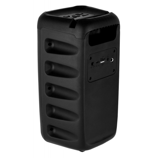 POWERTECH φορητό ηχείο PT-990, 10W RMS, FM, 2400mAh, RGB, μαύρο POWERTECH φορητό ηχείο PT-990, 10W RMS, FM, 2400mAh, RGB, μαύρο