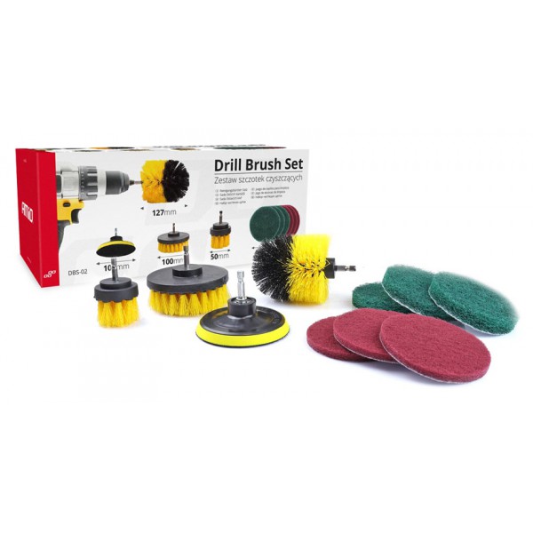 AMIO σετ βούρτσες καθαρισμού για δράπανο 02593, σε διάφορα μεγέθη, 10τμχ AMIO σετ βούρτσες καθαρισμού για δράπανο 02593, σε διάφορα μεγέθη, 10τμχ