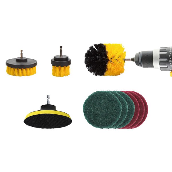 AMIO σετ βούρτσες καθαρισμού για δράπανο 02593, σε διάφορα μεγέθη, 10τμχ AMIO σετ βούρτσες καθαρισμού για δράπανο 02593, σε διάφορα μεγέθη, 10τμχ