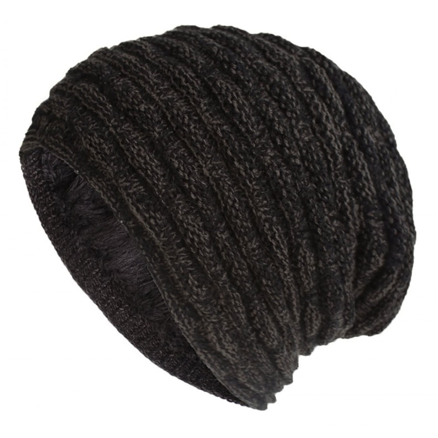 Πλεκτός σκούφος beanie SHO-0001, unisex, μαύρος Πλεκτός σκούφος beanie SHO-0001, unisex, μαύρος