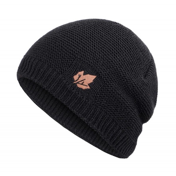 Πλεκτός σκούφος beanie SHO-0004, unisex, μαύρος Πλεκτός σκούφος beanie SHO-0004, unisex, μαύρος