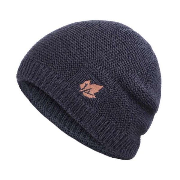 Πλεκτός σκούφος beanie SHO-0005, unisex, μπλε Πλεκτός σκούφος beanie SHO-0005, unisex, μπλε