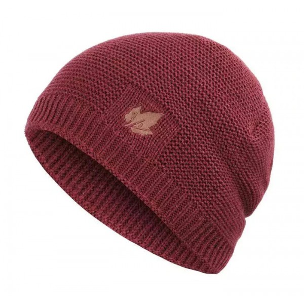 Πλεκτός σκούφος beanie SHO-0006, unisex, μπορντό Πλεκτός σκούφος beanie SHO-0006, unisex, μπορντό