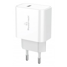 POWERTECH φορτιστής τοίχου PT-978, USB-C, PD 3.0 20W, λευκός