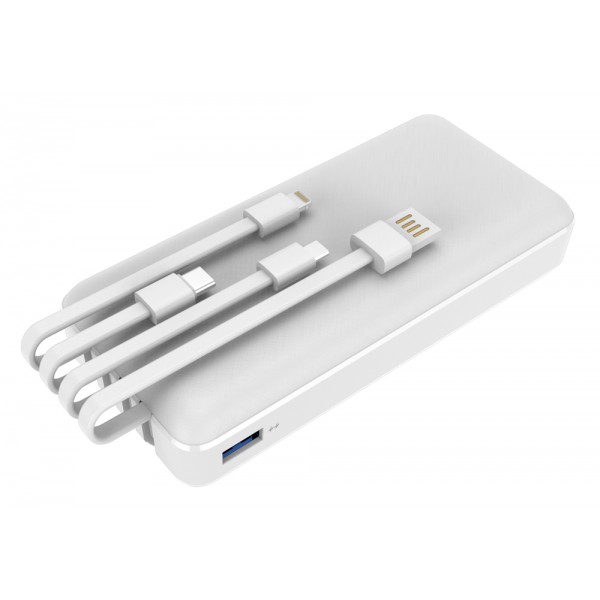 POWERTECH Power Bank PT-979 20000mAh, 4x Output, PD 20W & QC 18W, λευκό POWERTECH Power Bank PT-979 20000mAh, 4x Output, PD 20W & QC 18W, λευκό