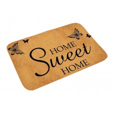 Πατάκι εισόδου sweet home HUH-0070, αντιολισθητικό, 40 x 60cm, πορτοκαλί