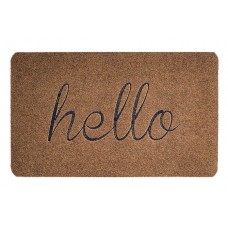 Πατάκι εισόδου hello HUH-0074, αντιολισθητικό, 60 x 90cm, καφέ