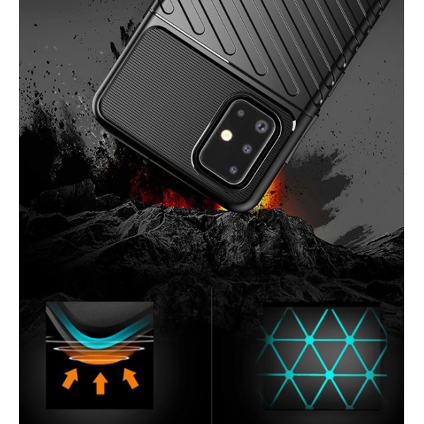 POWERTECH Θήκη Thunder MOB-1704 για Samsung A21S, μαύρο POWERTECH Θήκη Thunder MOB-1704 για Samsung A21S, μαύρο