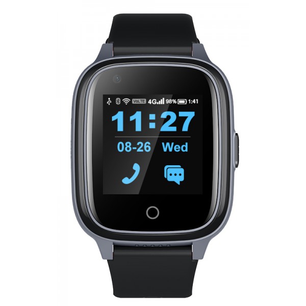 INTIME GPS smartwatch ΙΤ-047, 1.4", camera, 4G, IP67, μαύρο