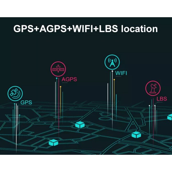 INTIME GPS smartwatch ΙΤ-047, 1.4", camera, 4G, IP67, μαύρο