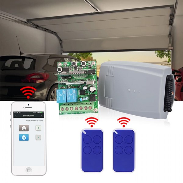 Ασύρματος δέκτης τηλεχειρισμού 2 καναλιών YET402WFR, 433MHz, WiFi Ασύρματος δέκτης τηλεχειρισμού 2 καναλιών YET402WFR, 433MHz, WiFi