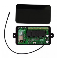 Ασύρματος δέκτης τηλεχειρισμού 4 καναλιών YET404WFR, 433MHz, WiFi