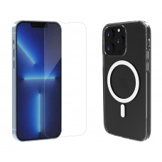 ROCKROSE θήκη & tempered glass 2.5D Premium, iPhone 13 mini, διάφανη