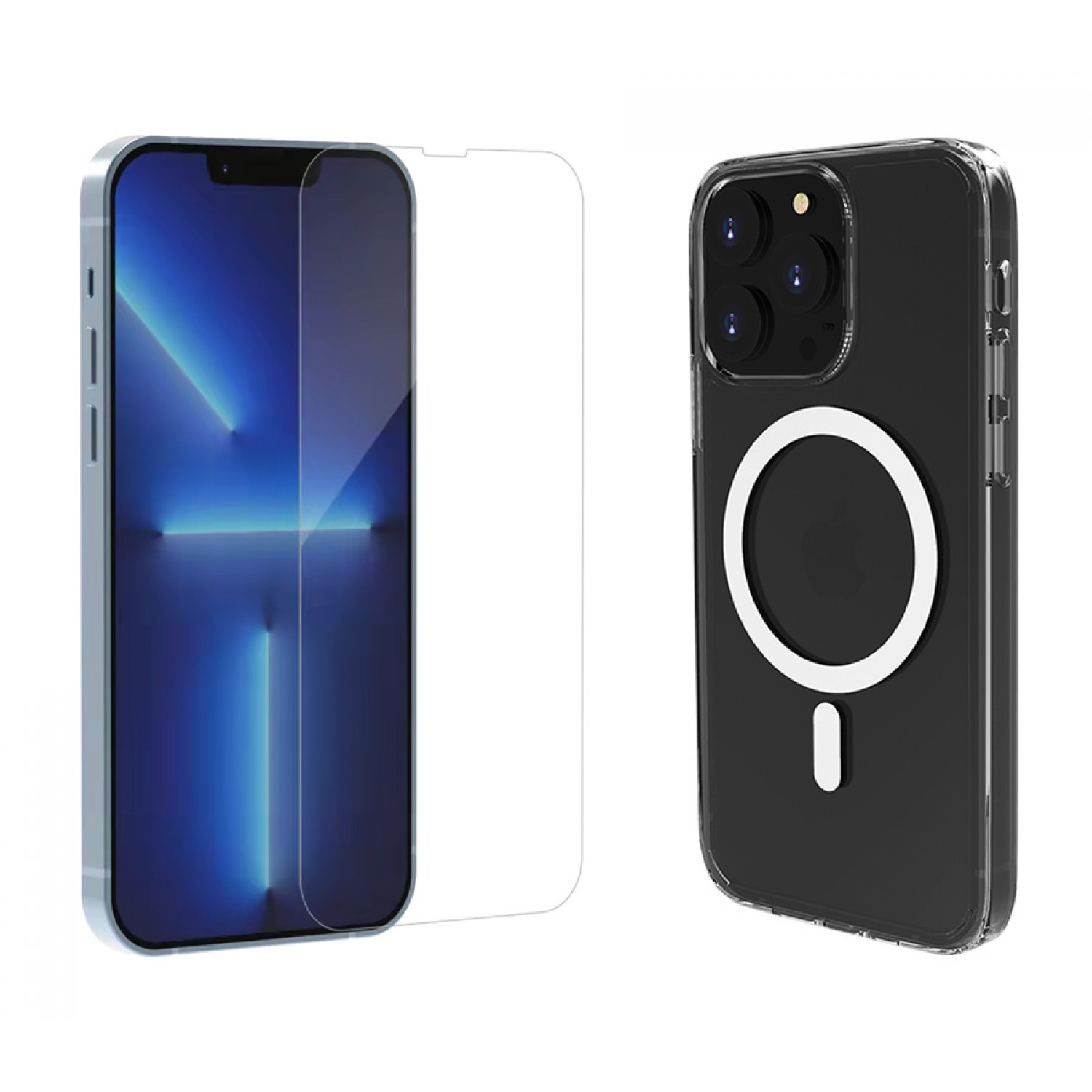 ROCKROSE θήκη & tempered glass 2.5D Premium, iPhone 13 Pro, διάφανη ROCKROSE θήκη & tempered glass 2.5D Premium, iPhone 13 Pro, διάφανη