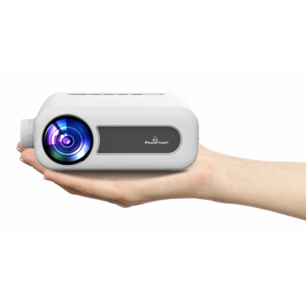POWERTECH LED βιντεοπροβολέας PT-982, Full HD, HDMI/USB, λευκός