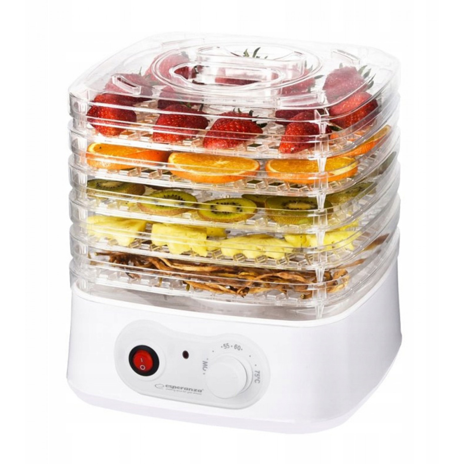 ESPERANZA αποξηραντής τροφίμων EKD004, 250W, λευκός
