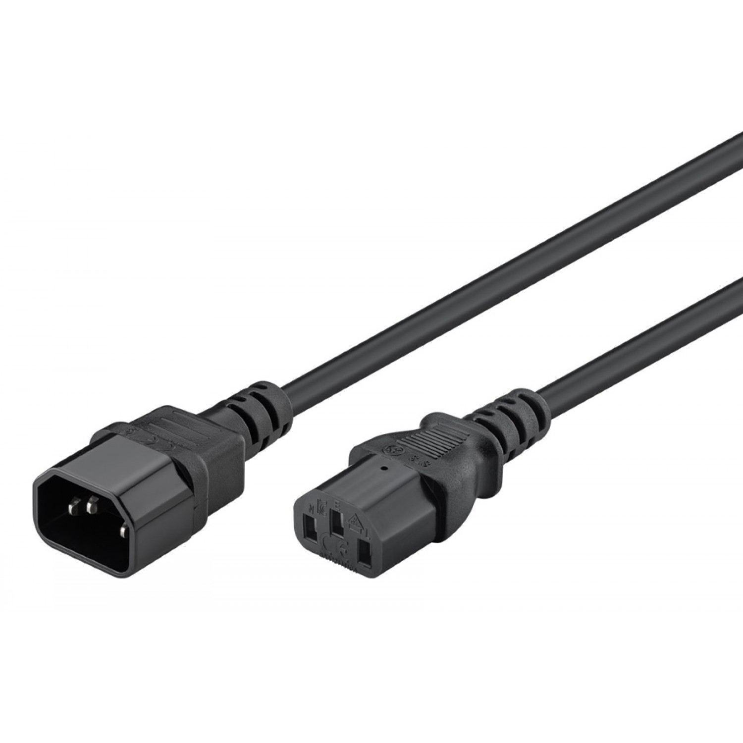 GOOBAY καλώδιο προέκτασης τροφοδοσίας 95287, 1mm², 3m, μαύρο GOOBAY καλώδιο προέκτασης τροφοδοσίας 95287, 1mm², 3m, μαύρο