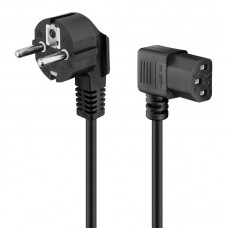 GOOBAY καλώδιο τροφοδοσίας 93119, γωνιακό, 1mm², 5m, μαύρο