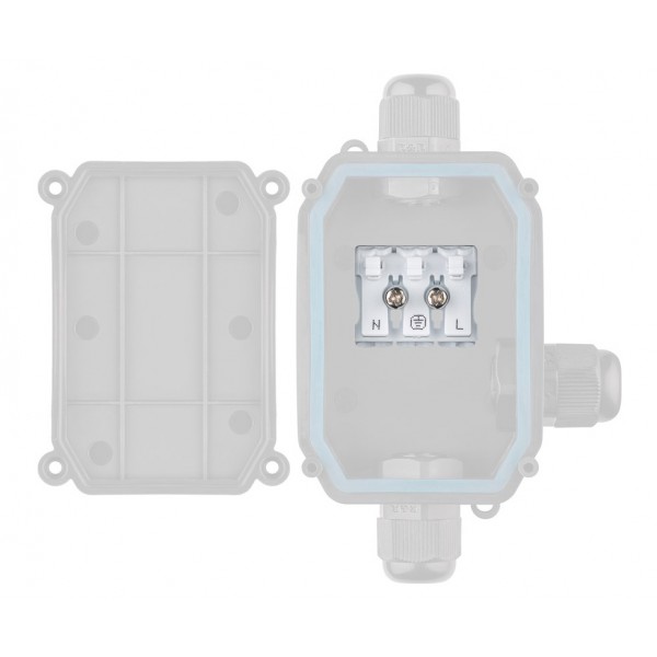 GOOBAY κλέμα τριών θέσεων 44825, λευκή GOOBAY κλέμα τριών θέσεων 44825, λευκή