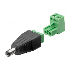 GOOBAY βύσμα DC 5.50x2.10mm σε Terminal Block 2-pin 76744, 2-part, 10τμχ