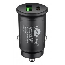 GOOBAY φορτιστής αυτοκινήτου 59521, USB & Type-C PD, 27W, μαύρος