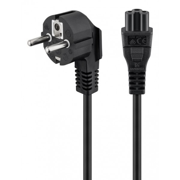 GOOBAY καλώδιο τροφοδοσίας 68004, γωνιακό, 0.75mm², 1.8m, μαύρο GOOBAY καλώδιο τροφοδοσίας 68004, γωνιακό, 0.75mm², 1.8m, μαύρο