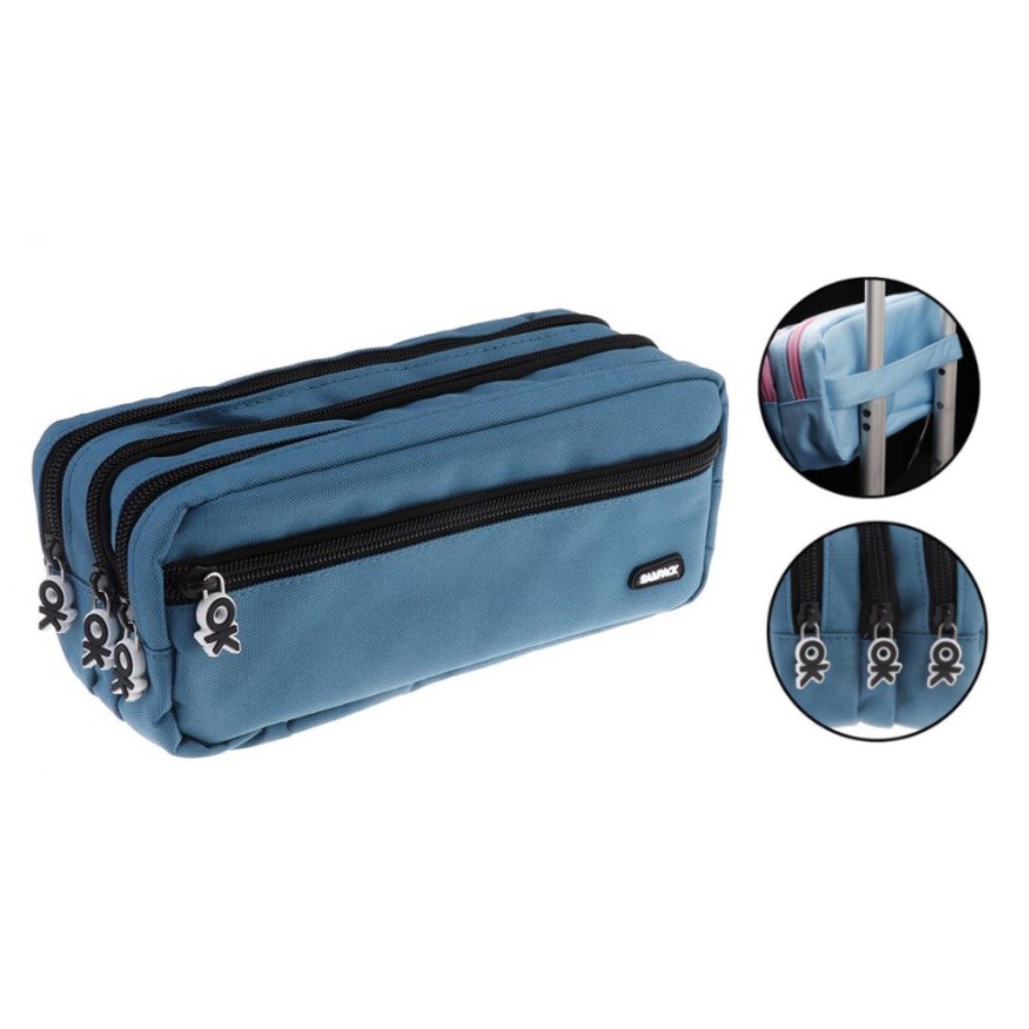 MP υφασμάτινη κασετίνα PA1026-08, 4 θέσεων, μπλε MP υφασμάτινη κασετίνα PA1026-08, 4 θέσεων, μπλε