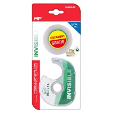 MP βάση και κολλητική ταινία Invisible PA508-02, 18mm, 33m, διάφανη