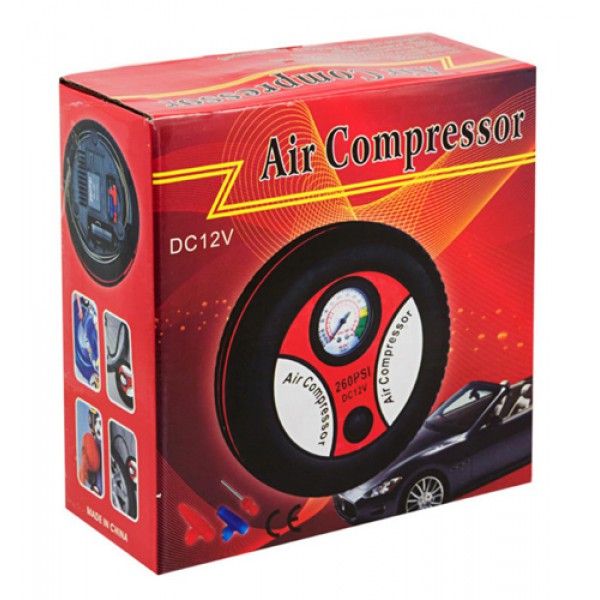 Ηλεκτρικό κομπρεσέρ αυτοκινήτου AG489A, 260PSI, 12V, μαύρο Ηλεκτρικό κομπρεσέρ αυτοκινήτου AG489A, 260PSI, 12V, μαύρο