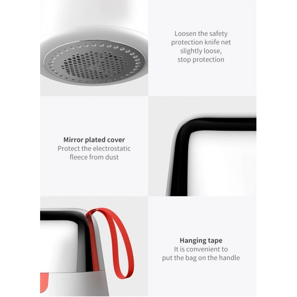 DEERMA αποχνουδωτής MQ600, επαναφορτιζόμενος, 7000rpm, λευκός