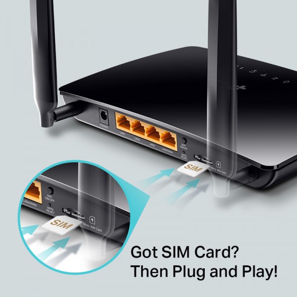 TP-LINK router Archer MR400, 4G LTE, Wi-Fi 1200Mbps AC1200, Ver. 2.0 TP-LINK router Archer MR400, 4G LTE, Wi-Fi 1200Mbps AC1200, Ver. 2.0
