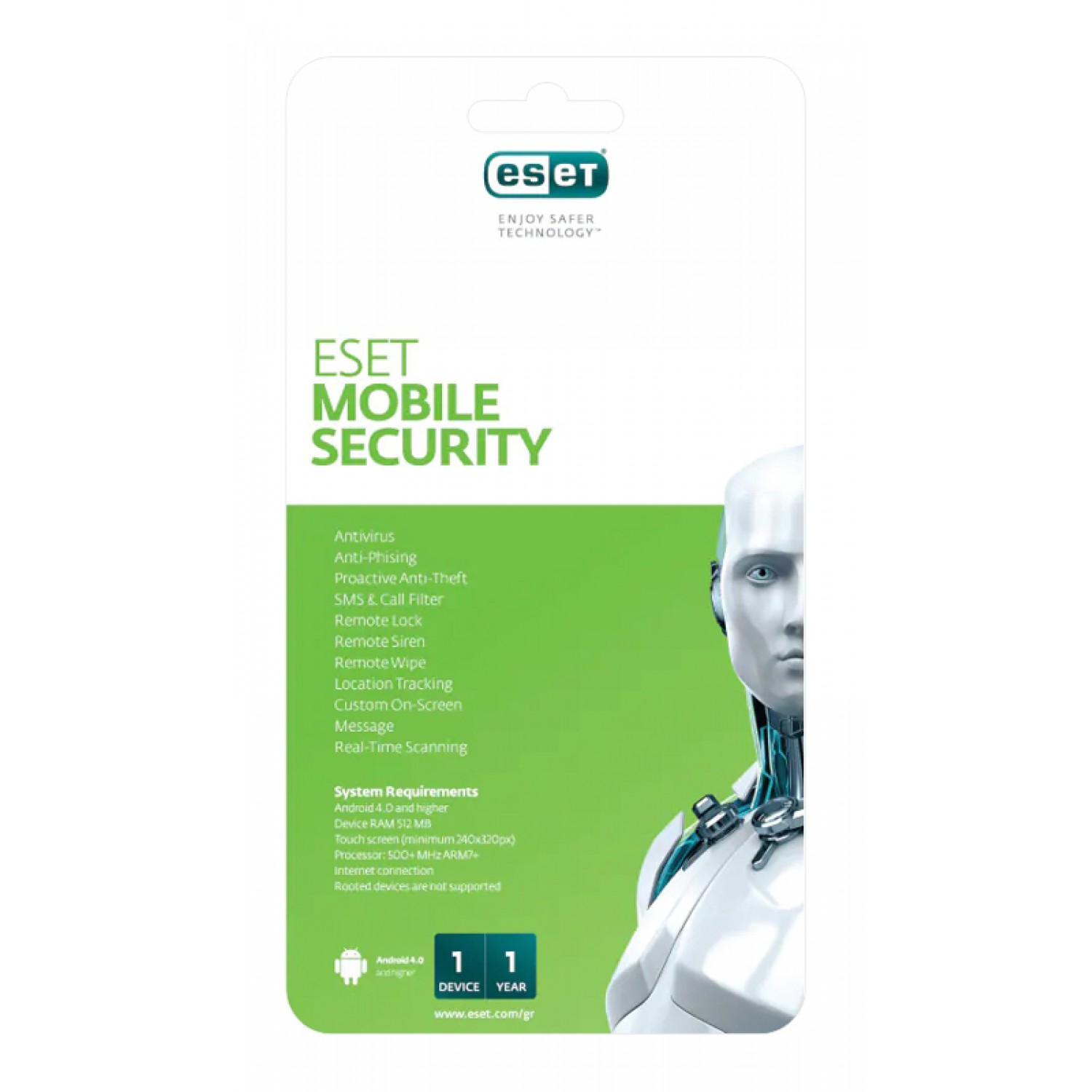 ESET Mobile Security Android, 1 συσκευή, 1 έτος