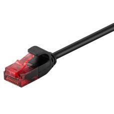 GOOBAY καλώδιο δικτύου 93716, CAT 6 U/UTP, slim, copper, 3m, μαύρο