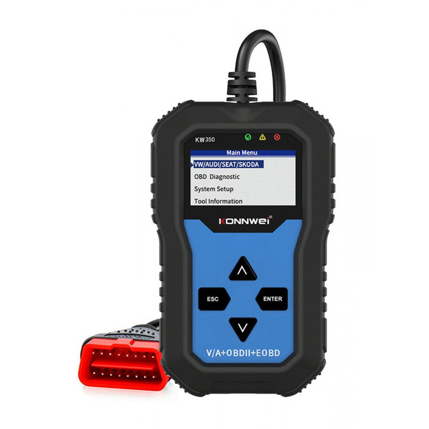 KONNWEI ψηφιακό διαγνωστικό αυτοκινήτου KW350, V/A & OBDII/EOBD KONNWEI ψηφιακό διαγνωστικό αυτοκινήτου KW350, V/A & OBDII/EOBD
