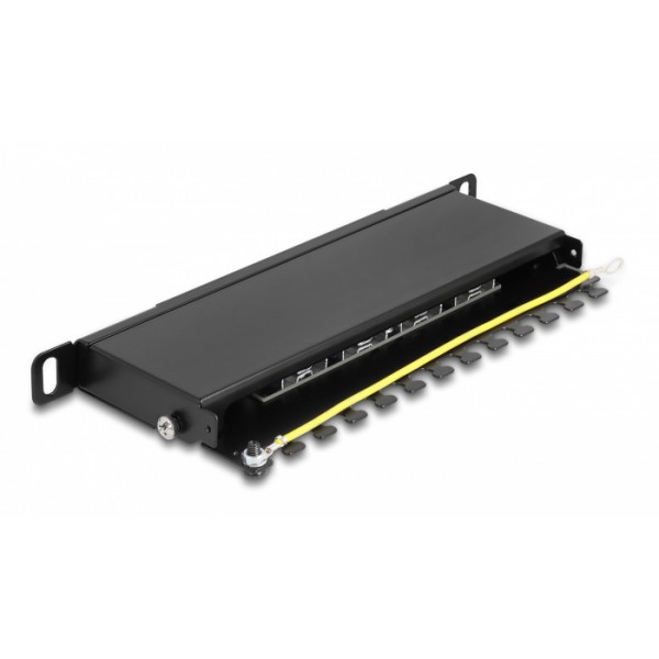 DELOCK patch panel 66870 για καμπίνα δικτύου 10"/0.5U, 8x ports, μαύρο DELOCK patch panel 66870 για καμπίνα δικτύου 10"/0.5U, 8x ports, μαύρο