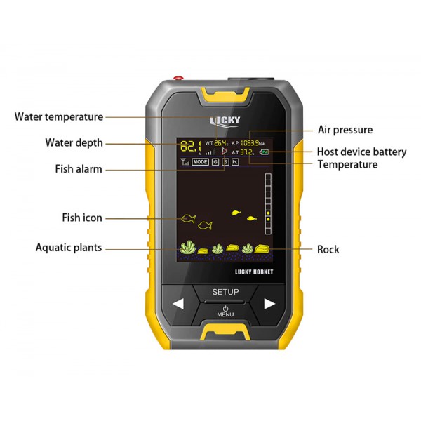 LUCKY ανιχνευτής ψαριών & βυθόμετρο FL218TPA-W, ασύρματο, οθόνη 3", 150m LUCKY ανιχνευτής ψαριών & βυθόμετρο FL218TPA-W, ασύρματο, οθόνη 3", 150m