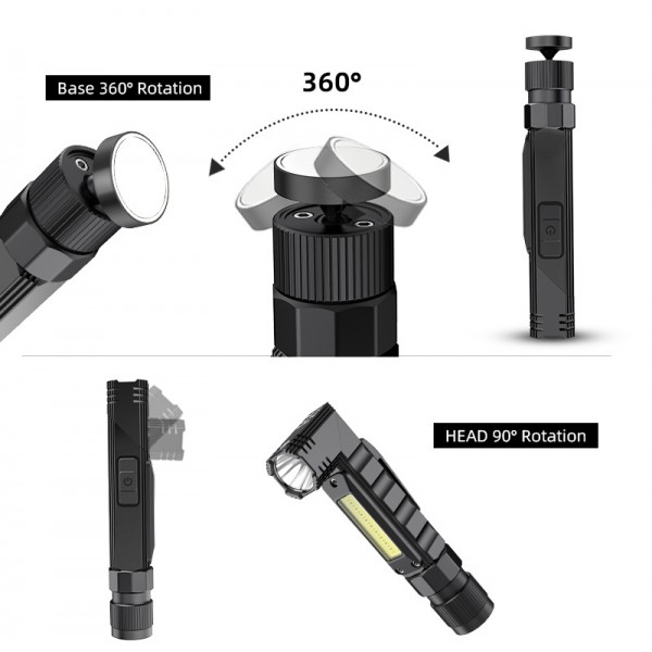 SUPFIRE φακός εργασίας G19, με ιμάντα κεφαλής & μαγνήτη, XPG LED & COB SUPFIRE φακός εργασίας G19, με ιμάντα κεφαλής & μαγνήτη, XPG LED & COB