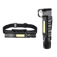 SUPFIRE φακός εργασίας G19, με ιμάντα κεφαλής & μαγνήτη, XPG LED & COB