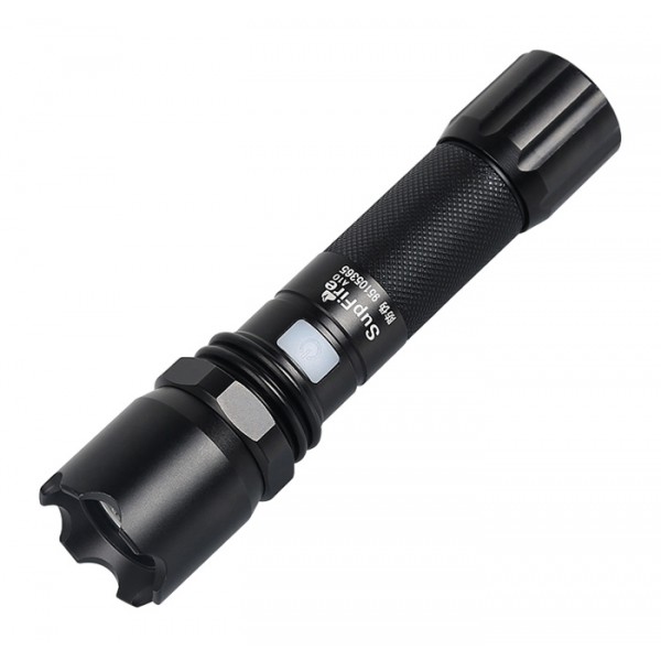 SUPFIRE φορητός φακός A10, 7W, 550lm, 200m, 2300mAh, IP44