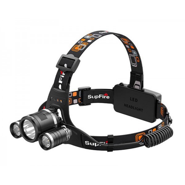 SUPFIRE φακός κεφαλής HL33, 16W, 700lm, 200m, 2x 2000mAh SUPFIRE φακός κεφαλής HL33, 16W, 700lm, 200m, 2x 2000mAh
