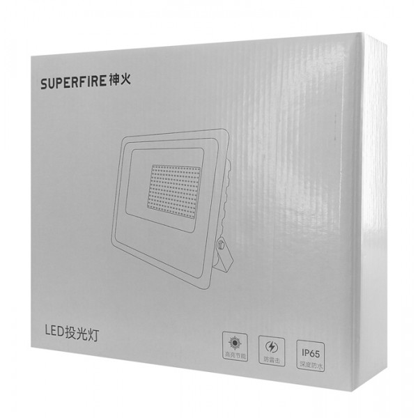 SUPFIRE LED προβολέας FH2-B, 50W, 6000K, IP65 SUPFIRE LED προβολέας FH2-B, 50W, 6000K, IP65