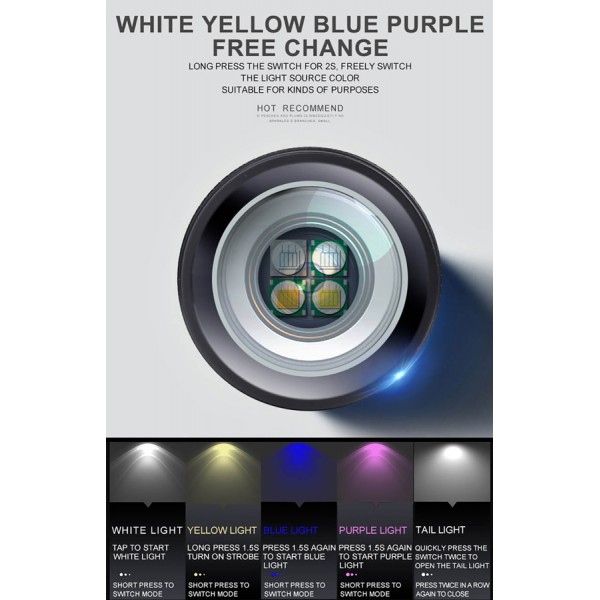 SUPFIRE φακός ψαρέματος SPFR-GF01-A με τρίποδο, 5400mAh, 375m