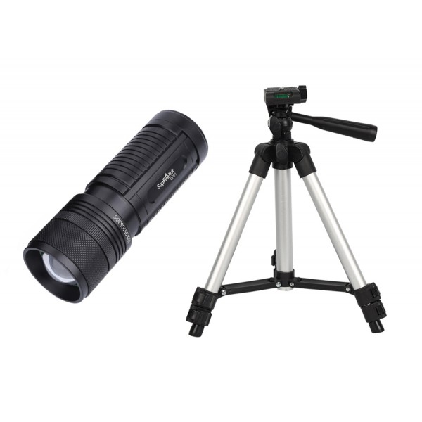 SUPFIRE φακός ψαρέματος SPFR-GF01-A με τρίποδο, 5400mAh, 375m